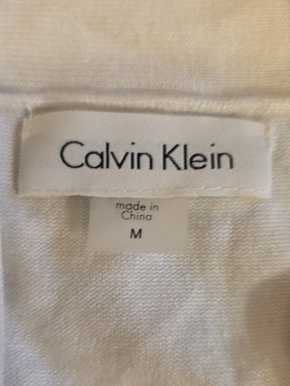 Calvin Klein White Open-Front Knit Blazer Sweater - Picture 2 of 2